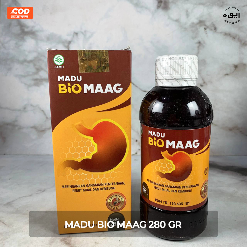 

MADU BIOMAAG HERBAL OBAT MAAG KRONIS ASAM LAMBUNG GERD ORIGINAL 280gr