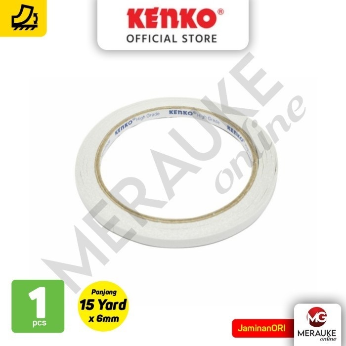 

Double Tape KENKO ¼ inch / 6mm x 15Y Blue (1 KARTON isi 480 Roll)