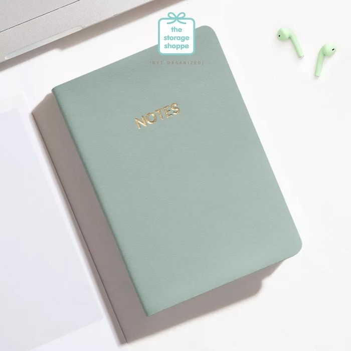 

A5 Notebook Journal Lined Plain Dotted Grid - Mint, Dotted