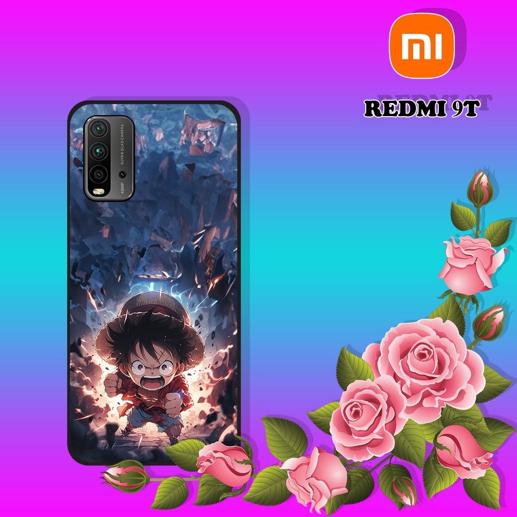 CUSTOM CASE GLOSSY [ PF09] ALL TYPE XIAOMI REDMI 9T MOTIF ANIME LUFFY ONE PIECE