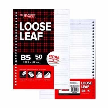 

Loose Leaf Kertas Binder File B5 Bergaris 50 Lembar - Big Boss