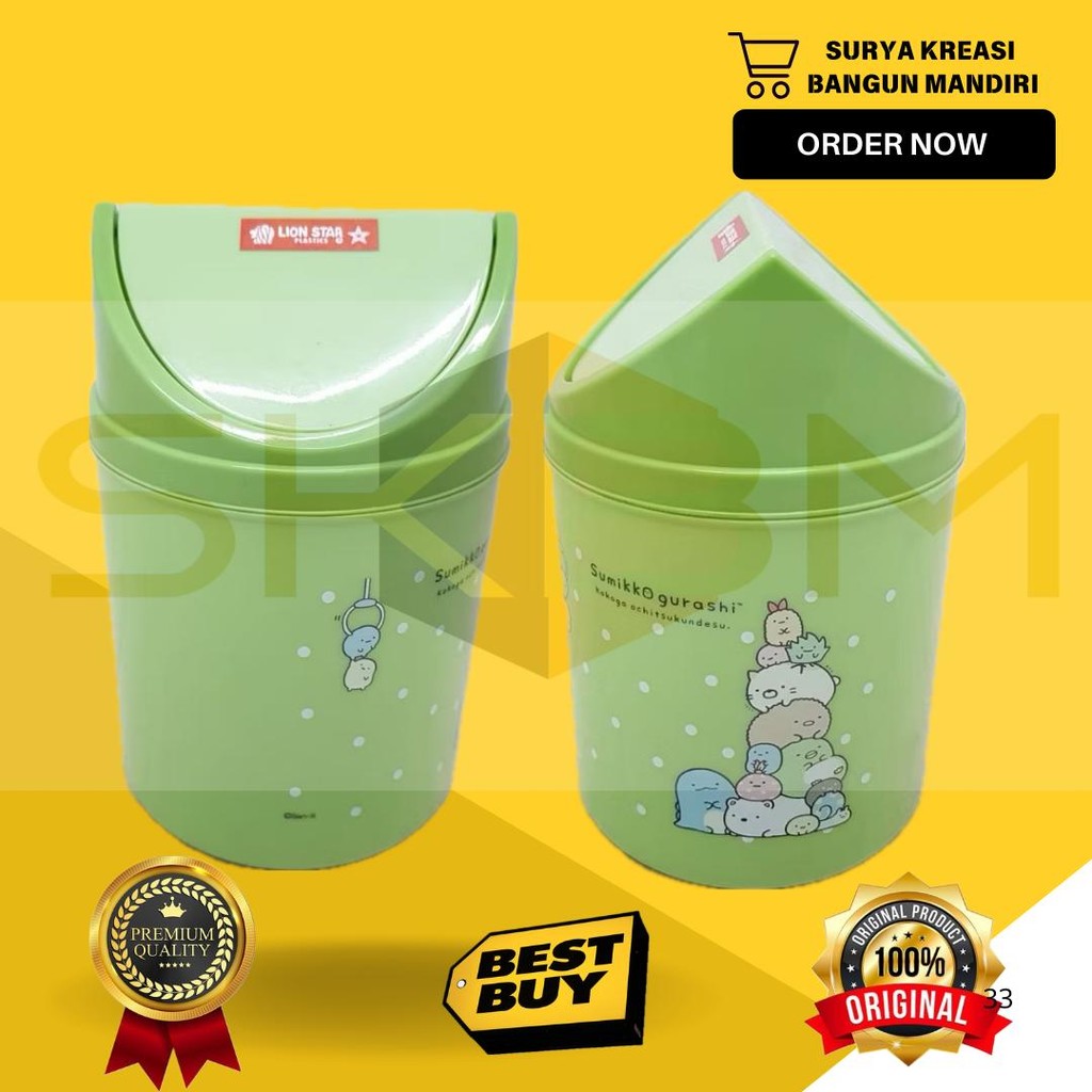 TEMPAT SAMPAH MINI - CLEAN PAL 1,2L C-36 LION STAR