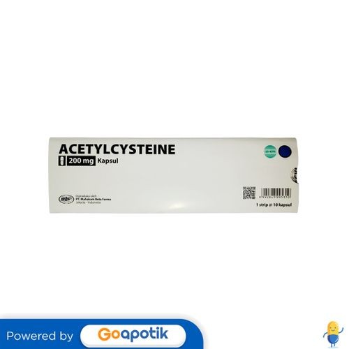 Acetylcysteine Mahakam 200 Mg Strip 10 Kapsul