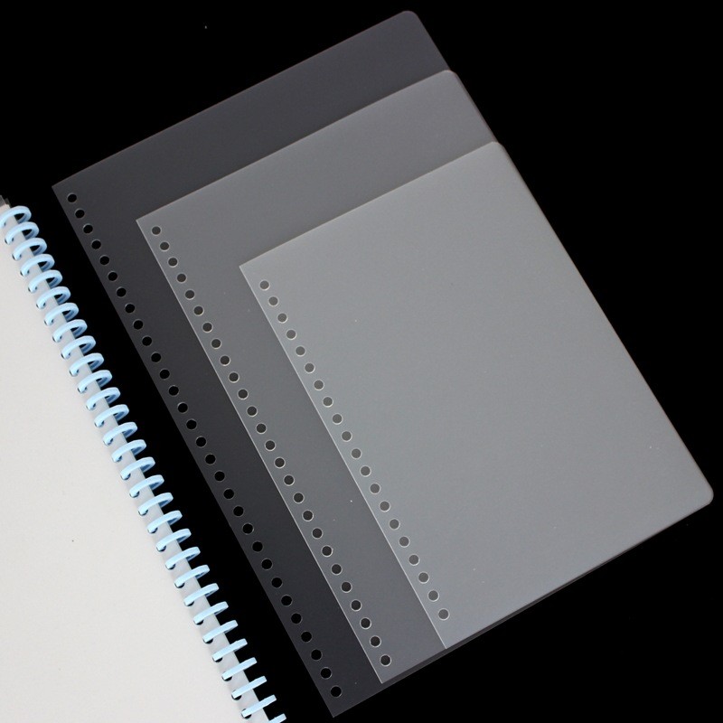

A4 30-hole Binding Loose-leaf Cover 20-hole PP Matte Sheet 26-hole Film Discbound Cover Book Cover Roller Transparent Cover Book