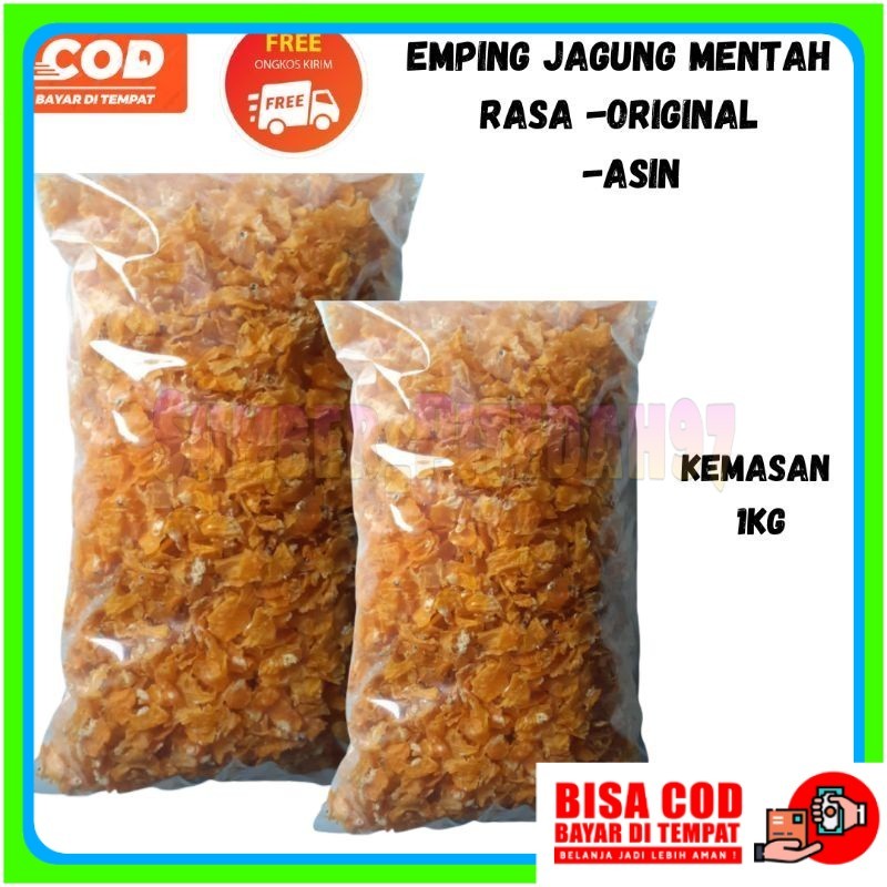 

Keripik Mentah / Cemilan Jagung / Jagung Gepok / Jagung Geprek Mentah / Kripik Jagung Gepuk jagung mentah 1 kg Kwalitas Super ASLI KLATEN / BISA COD DAN GRATIS ONGKIR