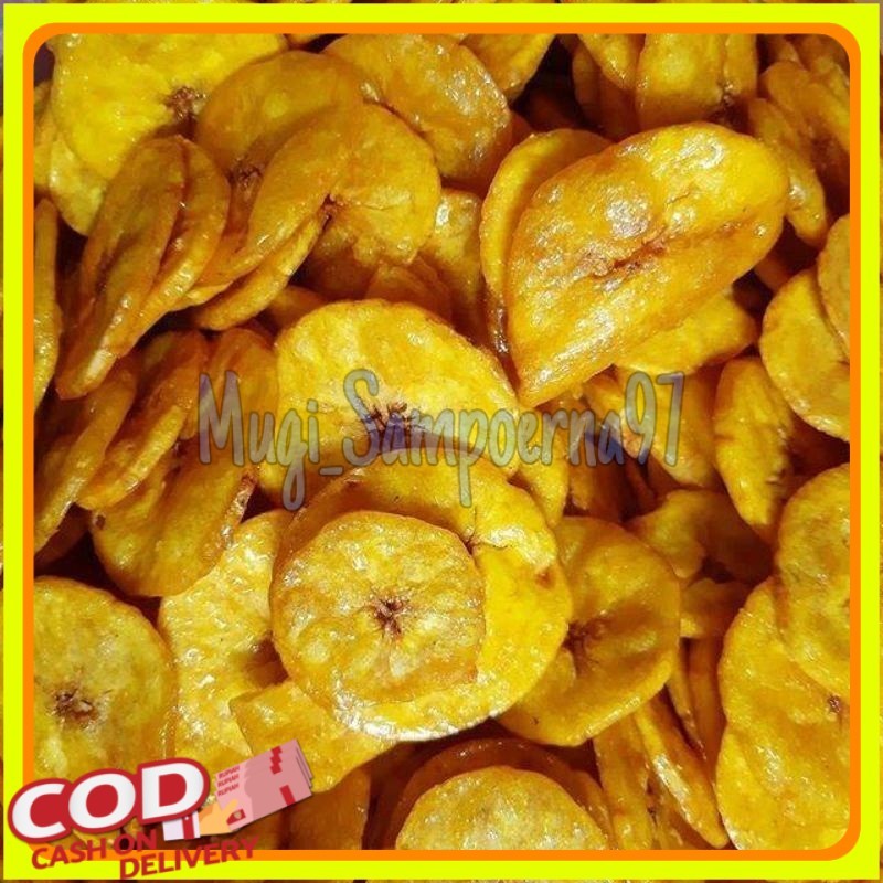 

1kg keripik pisang dua varian rasa manis / asin
