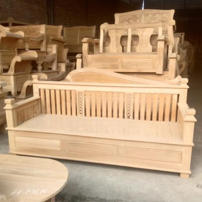 Bangku Bale-Bale Jati Minimalis | Bangku Resban Panjang | Bangku Teras  | Mebel Jepara