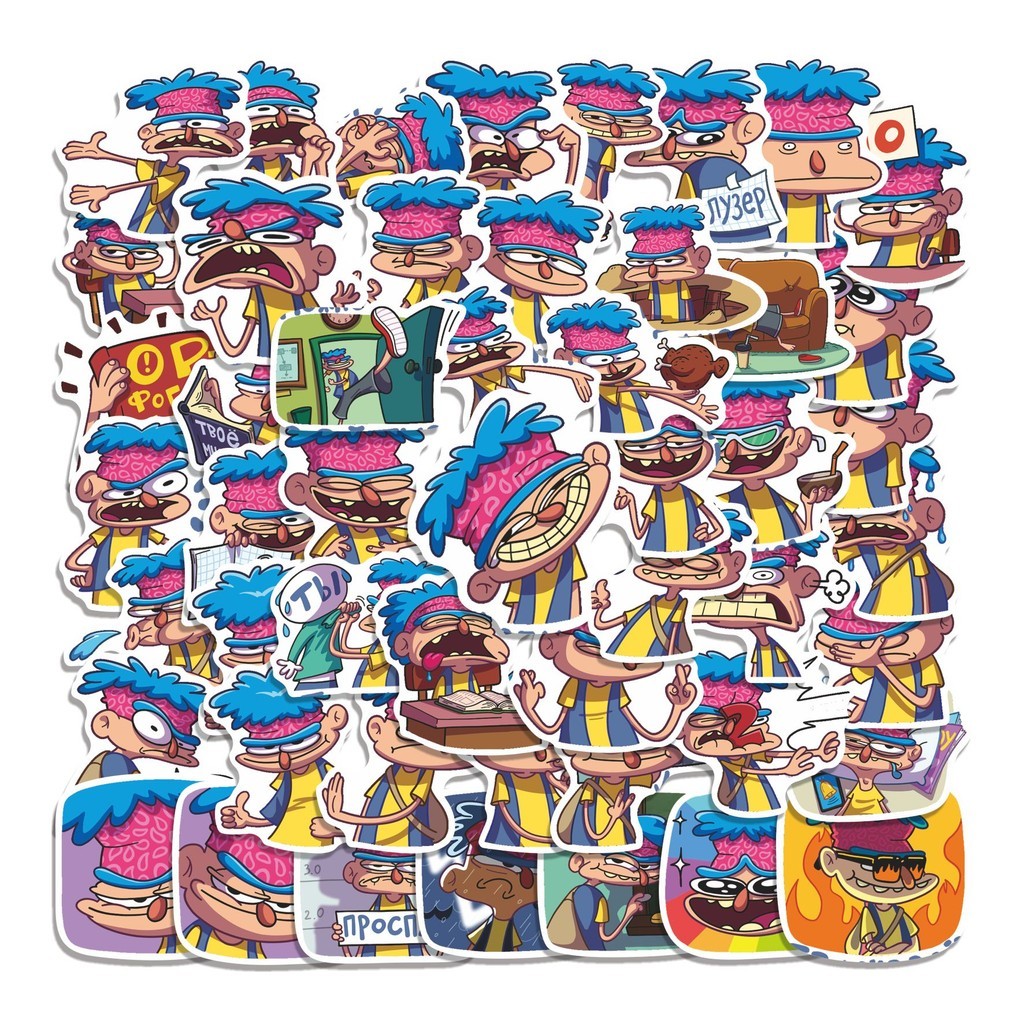 

COD 50 Pcs Stiker VK Zhenyok Lucu Anti Air Untuk Dekorasi Notebook Sepeda Skateboard Handphone