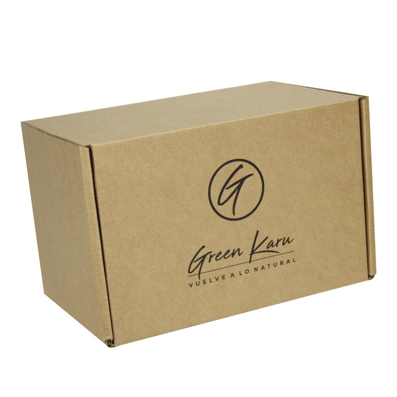 

Black corrugated packaging shipping boxes with custom logo Kraft Paper eco friendly soap box packaging ---A10381