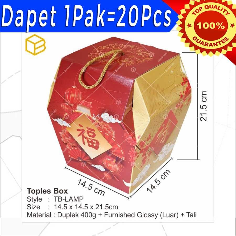

Box Toples Kue Kering Packaging Imlek Sincia CNY Hampers | TB-LAMP