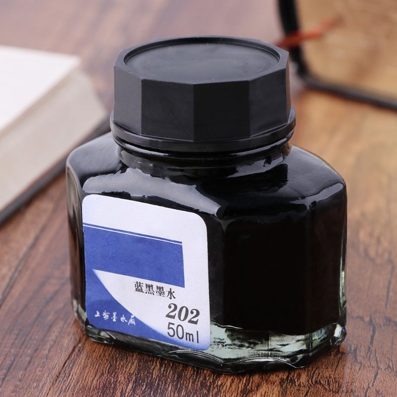 

50ml Bottled Glass Smooth Writing Fountain Pen Ink Refill School Student Stationery Office Supplies 24BB