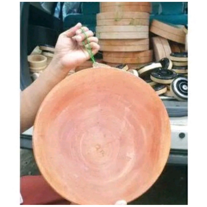 Talenan kayu bulat (35cm) tebal 7cm cutting board/talenan daging/Alas potong/tatakan