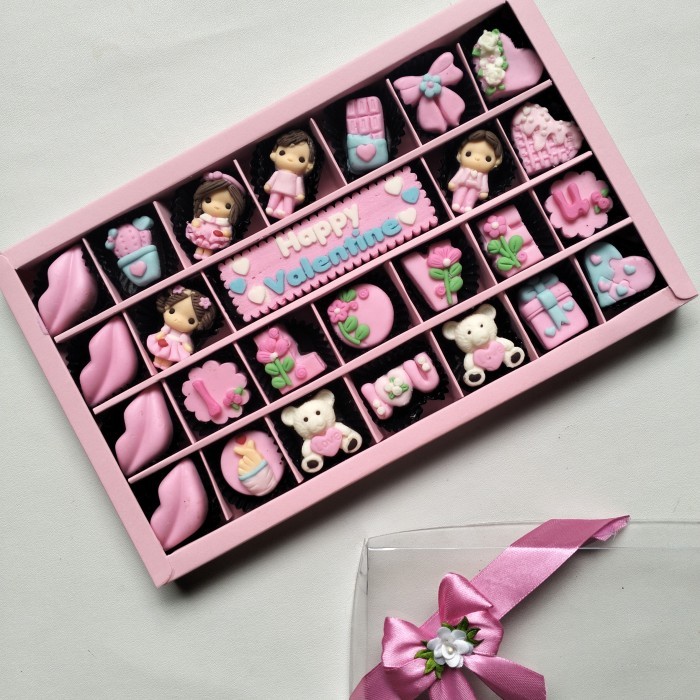 

Hadiah gift cokelat valentine custom IS