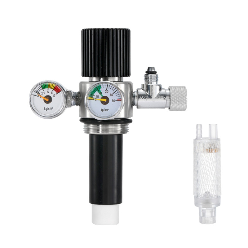 CO2 Generator Filter Value Double Meter Aquarium Fish Tank CO2 Control Carbon Fiber Filter Element A