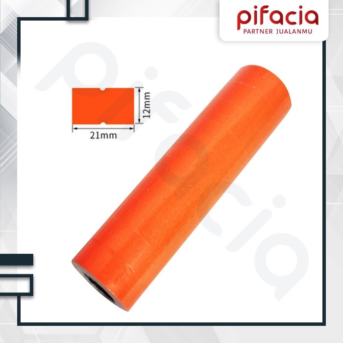 

New Product KERTAS LABEL HARGA/ REFILL 2 BARIS WARNA - WARNI - Orange