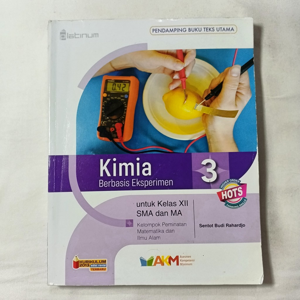 Buku Kimia Berbasis Eksperimen 3 untuk SMA/MA Kelas XII - Platinum Hots AKM