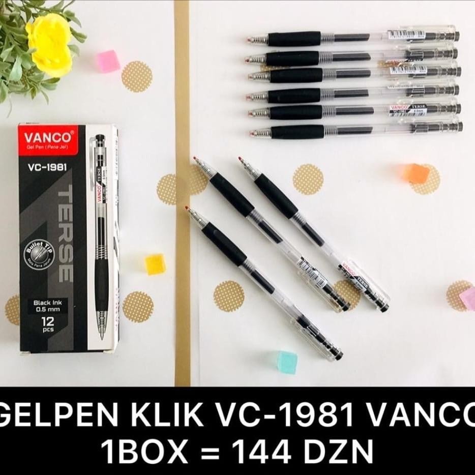

Bolpen Gel Pen VANCO VC-1981 (12pcs)