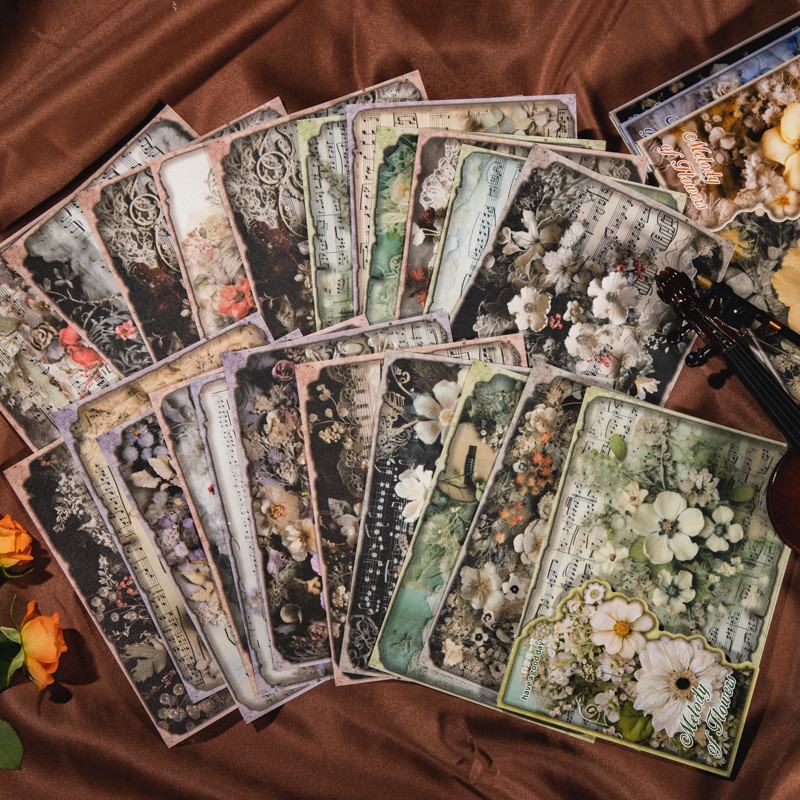 

Mr. Paper, 6 Styles, 30 Pieces Each, Music Theme Material Paper, DIY Hand Made Collage Decorative Backing Paper Paper Cuttings