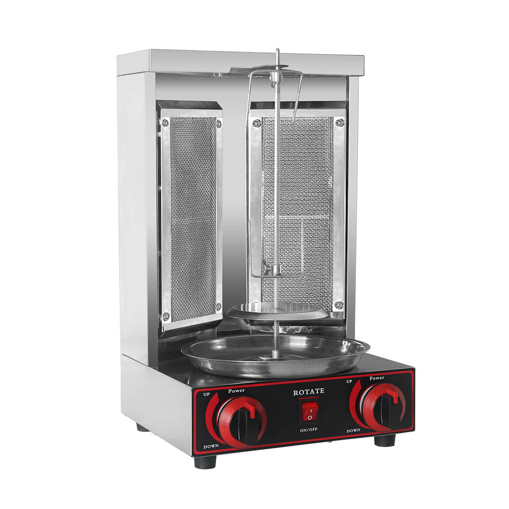Vertical Rotating BBQ Kebab Meat LPG Gas Grill Stainless Steel Commercial Shawarma Doner Meat Oven M