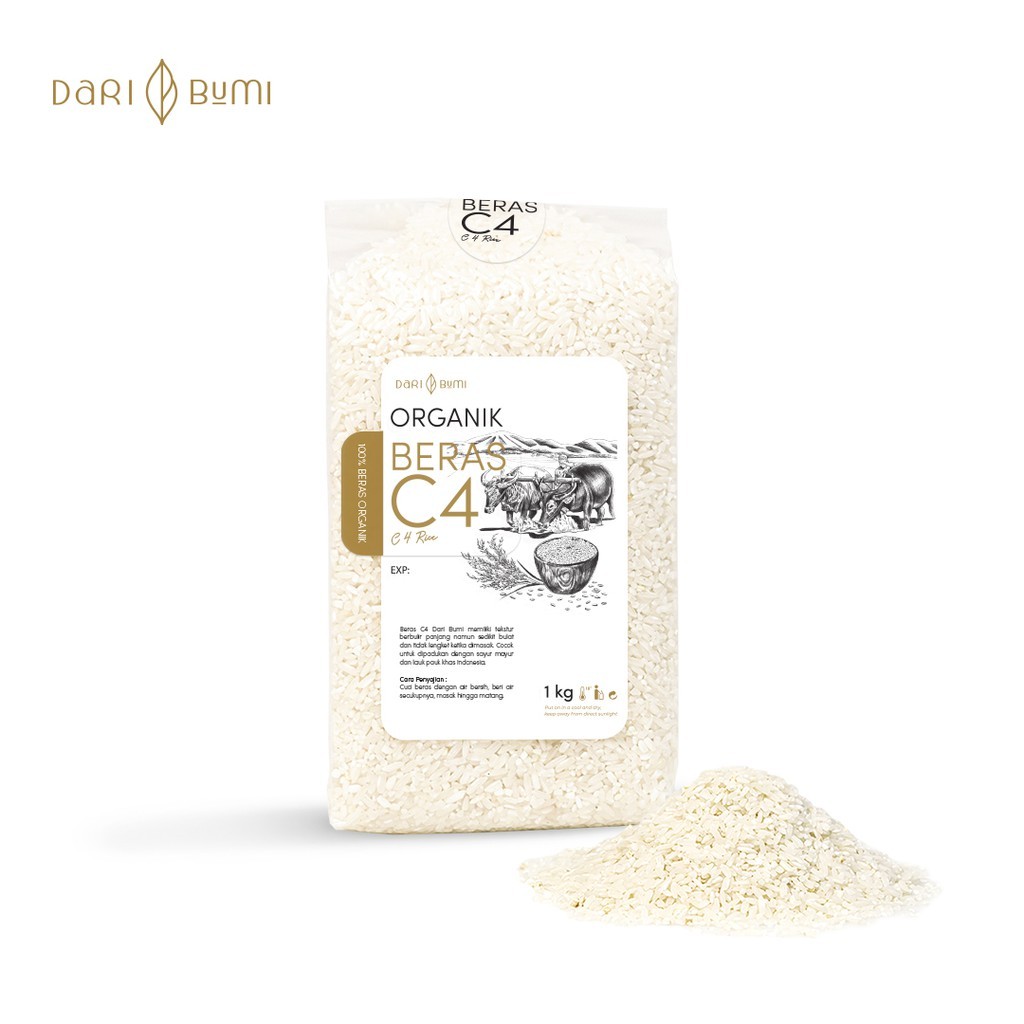 

Beras C4 Organik 1 Kg daribumi Premium Pure Organic