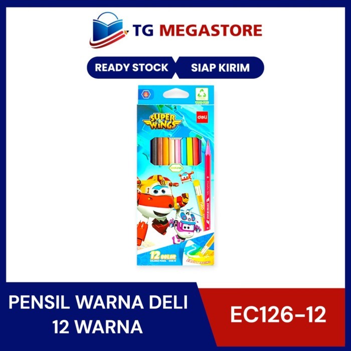 

Deli Pensil Warna Panjang Hexagonal - EC126