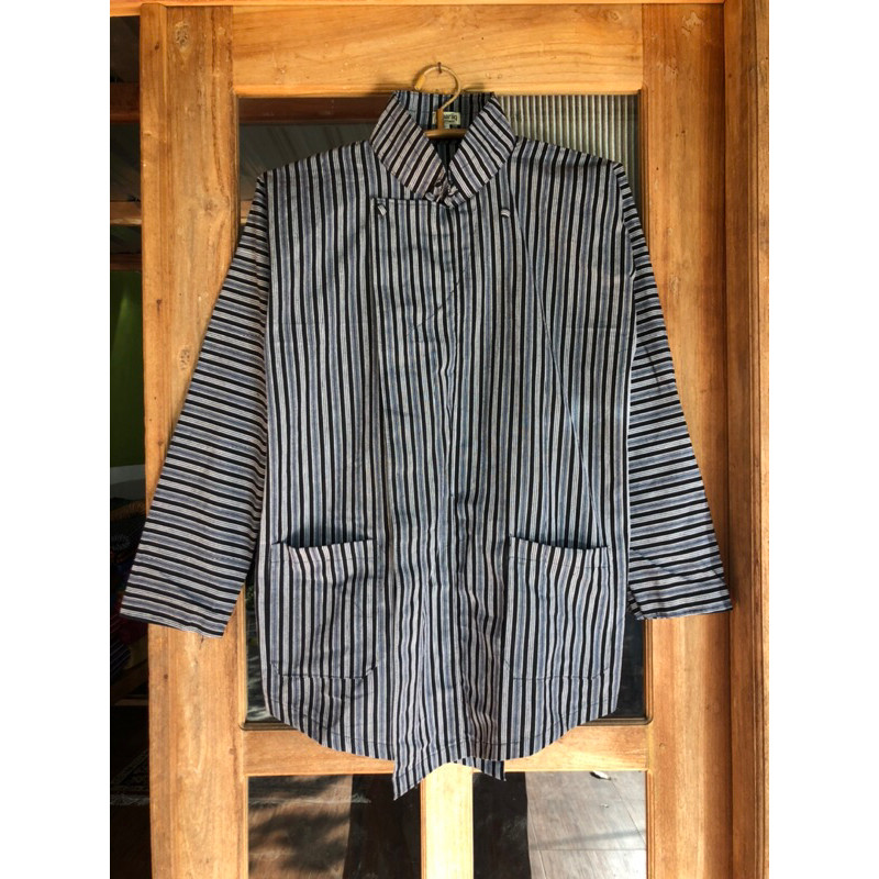 Baju Surjan Jogja Asli Tenun Lurik Lurik