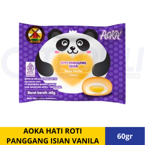 

AOKA HATI ROTI PANGGANG ISIAN VANILA 60gr