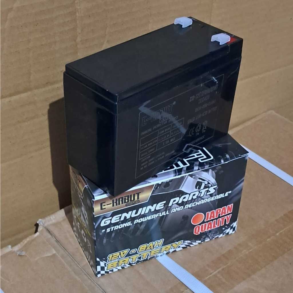 ORIGINAL ACCU/AKI/BATERAI SPRAYER AKI E-KABUT SMART 12V-8AH/20HR UNTUK MESIN SEMPROT ELEKTRIK CES