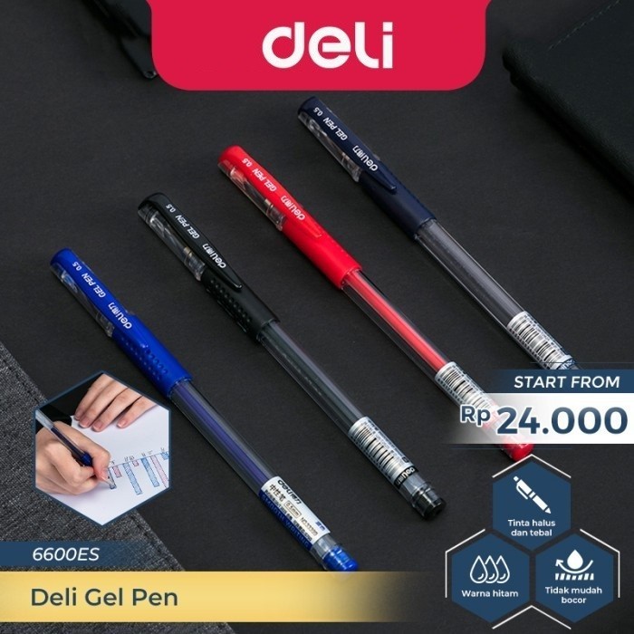 

Gel Pen Pulpen Pena Deli 6600ES 0.5mm