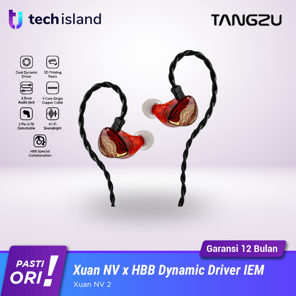 Tangzu XuanNv x HBB / Xuan Nv 2 Dynamic Driver Earphone In Ear Monitor