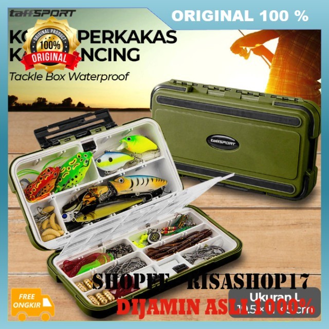 Box Pancing Waterproof Kotak Peralatan Pancing Box Alat Pancing Tempat Pancing Box 100% ASLI