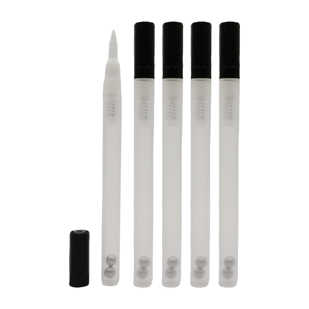 

5x Transparent Fillable Empty Paint Pen Shell Ink Refill Blank Tube 0.7mm Marker for Drawing Painting Marking Writing Art Supply