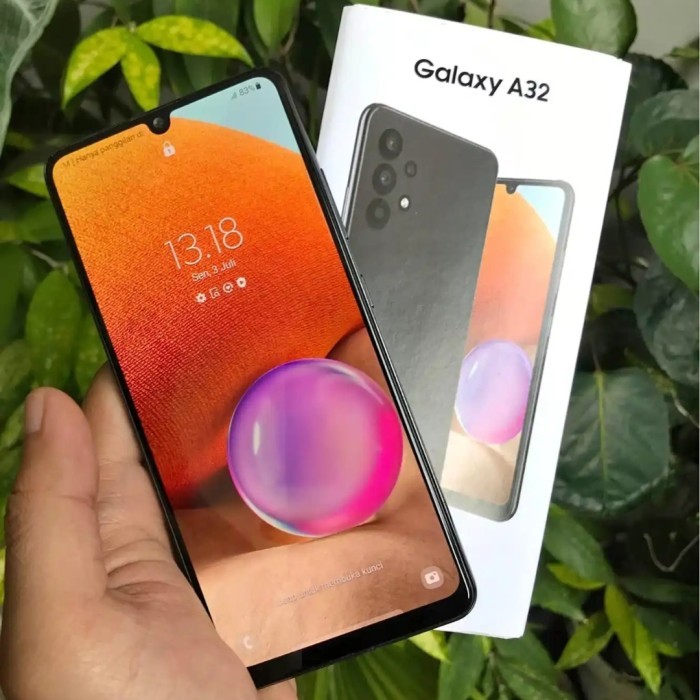 Samsung Galaxy A32 6/128Gb ex Resmi murah - Hp+Cas, 8/128Gb