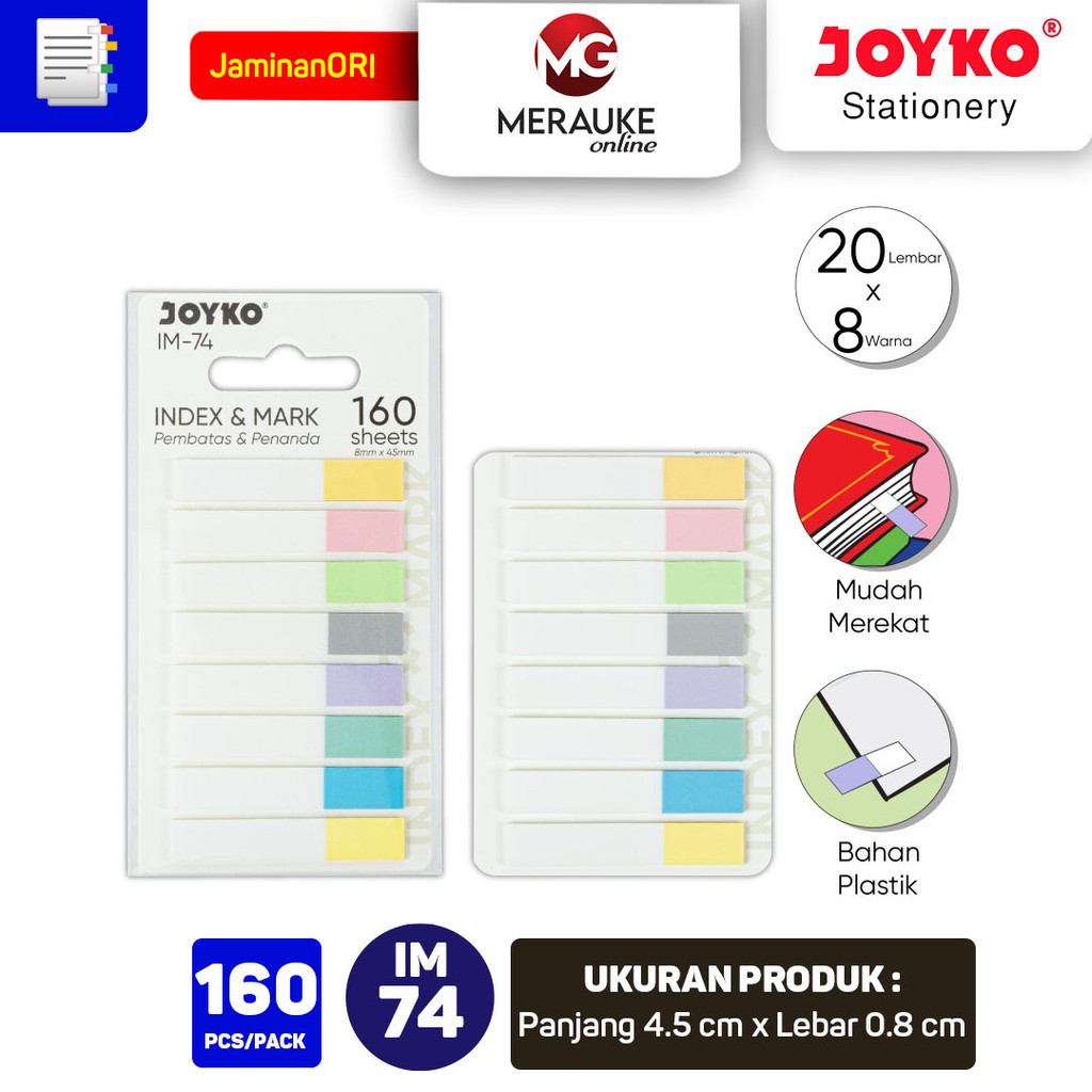 

Joyko Index Mark Penanda Pembatas IM-74 Plastik