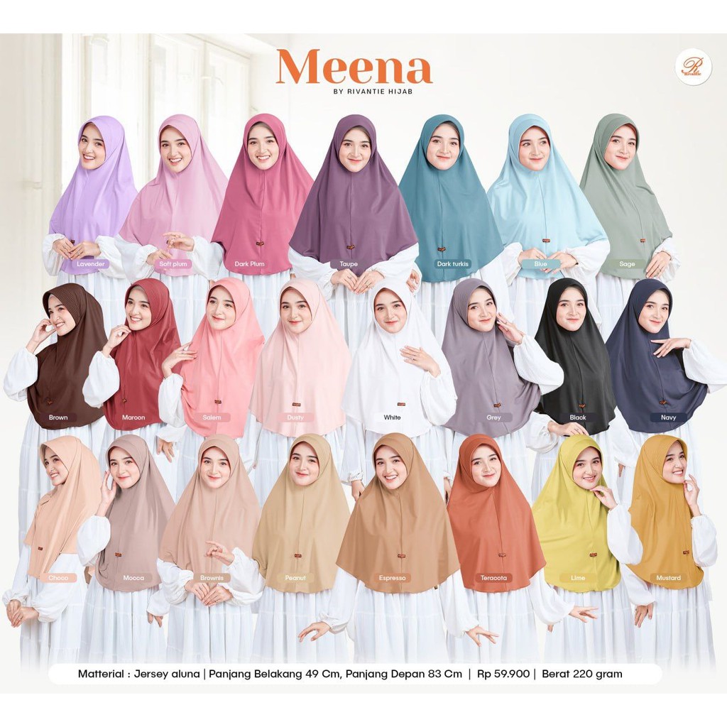 40296 Jilbab Meena by Rivantie