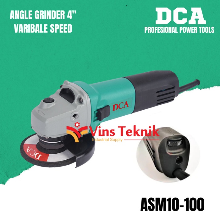 Mesin Gerinda Tangan DCA ASM10-100 Angle Grinder 4inch VARIABLE SPEED