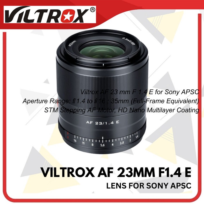 Viltrox AF 23mm F1.4 E for Sony APSC Viltrox AF 23 mm F/1.4 E for Sony