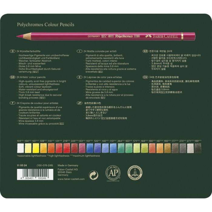 

Faber-Castell Polychromos Pencil 24 Tin
