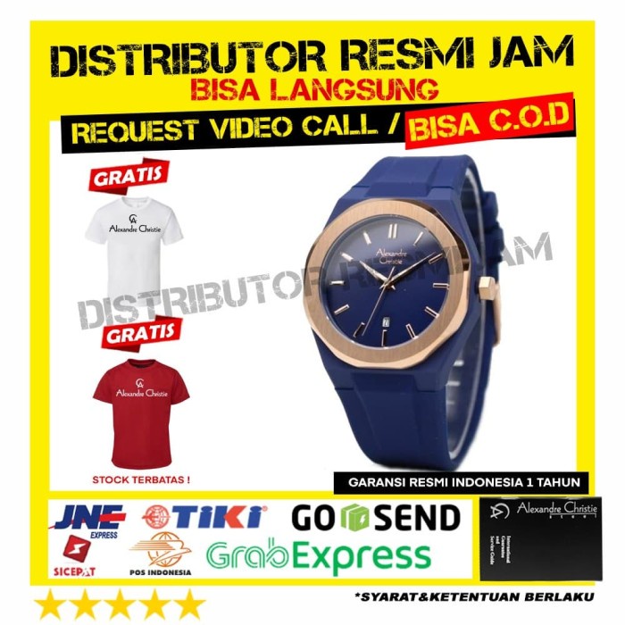 JAM TANGAN ALEXANDRE CHRISTIE ac8613 8613 8613MD GARANSI RESMI 12BULAN