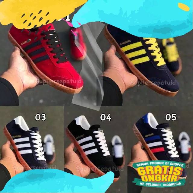 sepatu adidas hamburg / sepatu adidas / sepatu adidas pria / sepatu pria casual / sepatu casual/Oran