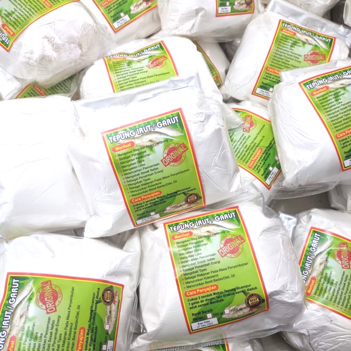 

Termurah [ Best Seller ] TEPUNG IRUT ASLI/ANGKRIK/PATHI GARUT/1kg MURNI.