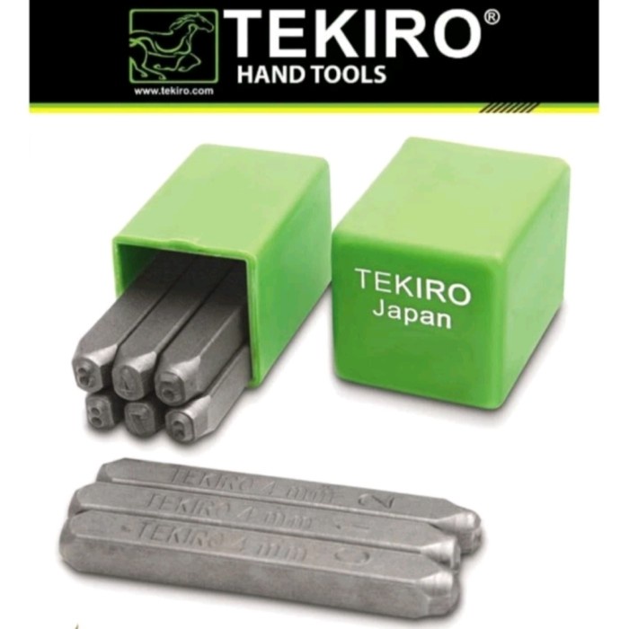 

TEKIRO ANGKA ketok SET 6mm 9pcs number punch nomor pukul 6 mm 9 pcs