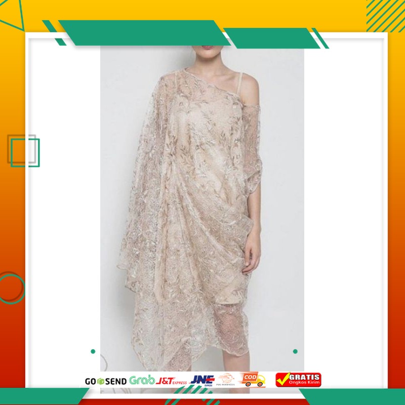 DRESS GAUN PESTA MODEL BARU /Almeida Party Dress Tulle Tile Mutiara Set