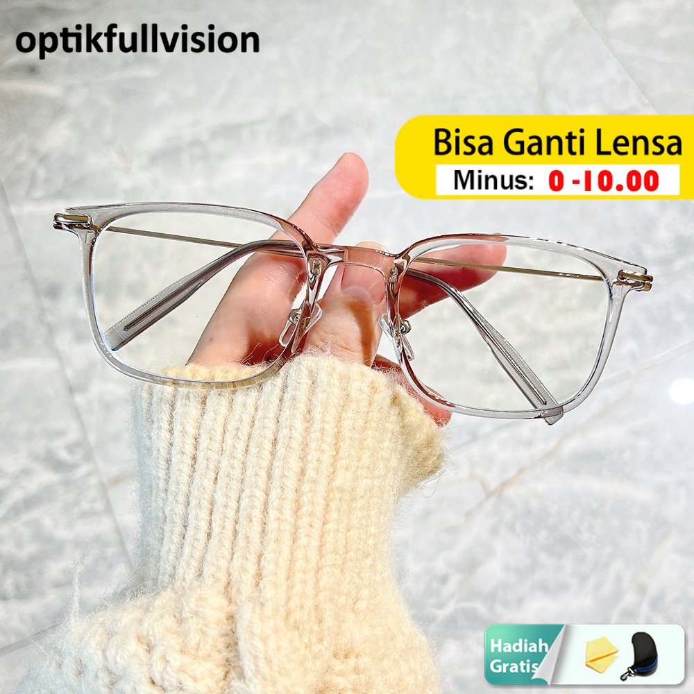 COD kacamata bluecromic Anti Radiasi Blueray minus -1/-1.5/-2/-2.5/-3/-3.5/-4/-4.5/-5/-5.5/-6 Wanita