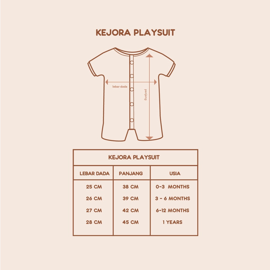 Booyah Baby &amp; Kids Baju Bayi - Kejora Playsuit Ashley Blue (0-3 Month)