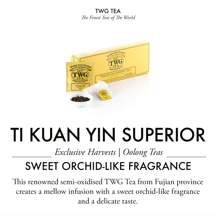 

✨PROMO✨ -TWG Tea ǀ Ti Kuan Yin Superior, Cotton Teabag