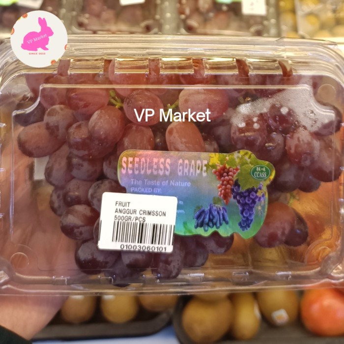 

Anggur Crimson Seedless Fresh Import 500g | Anggur Crimsson