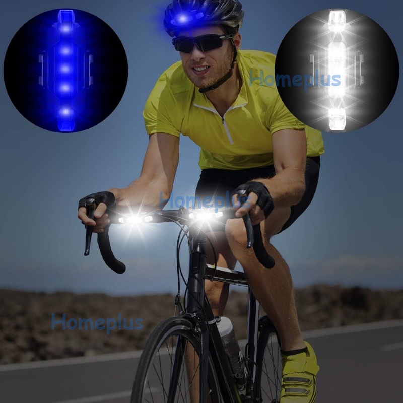 HomePlus Lampu Belakang Sepeda Led Usb Rechargeable USB rechargeable bicycle riding equipment warning light Anti Air Lampu Sepeda Led Charger