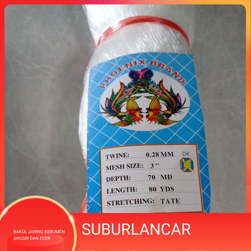 JARING IKAN 0.28 3 inchi 70md/80yds tate jaring udang lobster jaring pukat jaring ikan senar