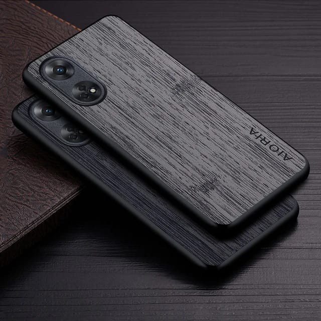Casing OPPO RENO 8T 5G 4G Soft Case Wood Textured Aioria Original
